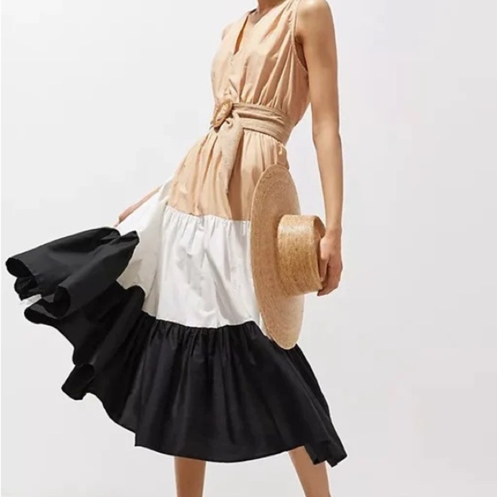 ANTHROPOLOGIE Maeve Tiered Maxi Dress SZ 12